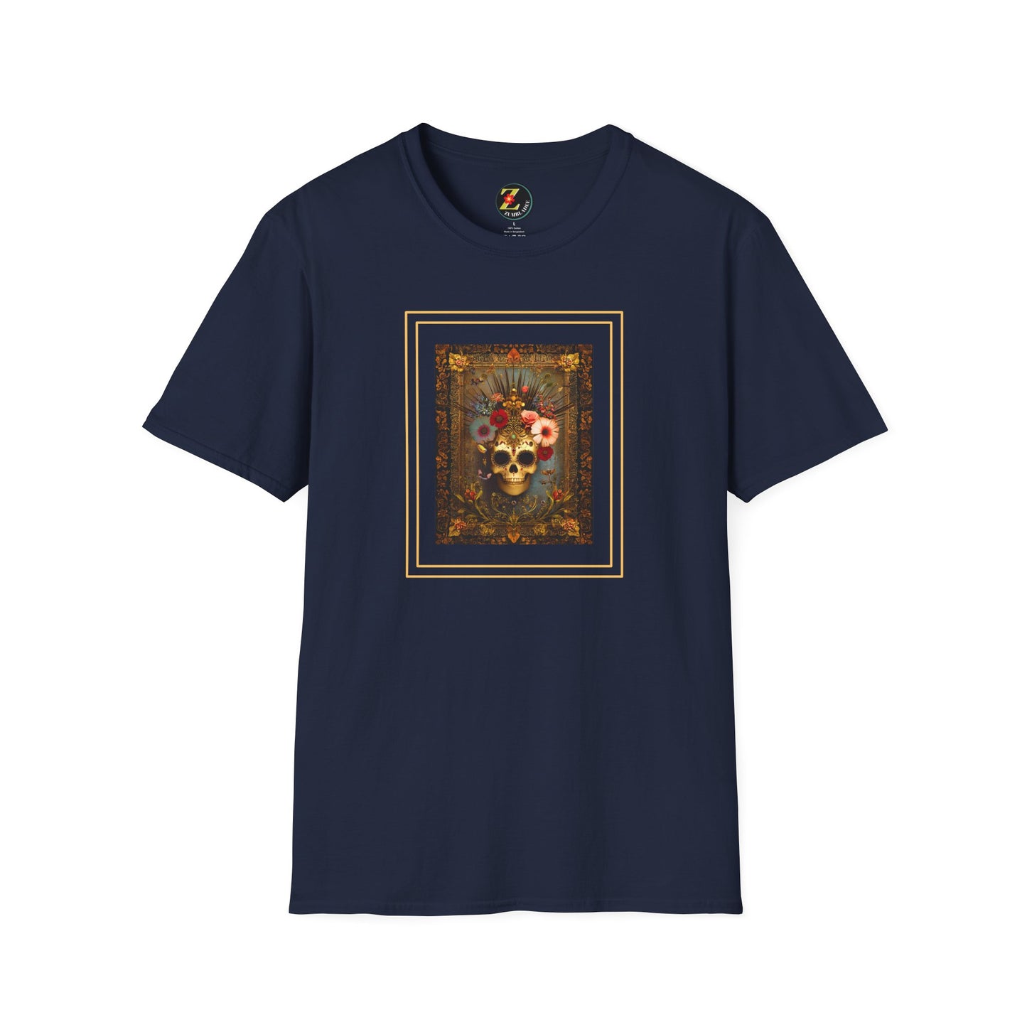 Queen of the Night Skull Art T-Shirt, Halloween/Day of the Dead Artistic Tshirt