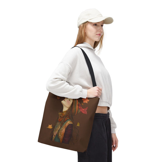 Olivia In The Leaves Tote (Dark Brown)