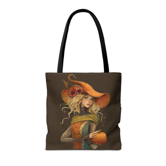 Ava in Autumn Tote (Dark Brown)