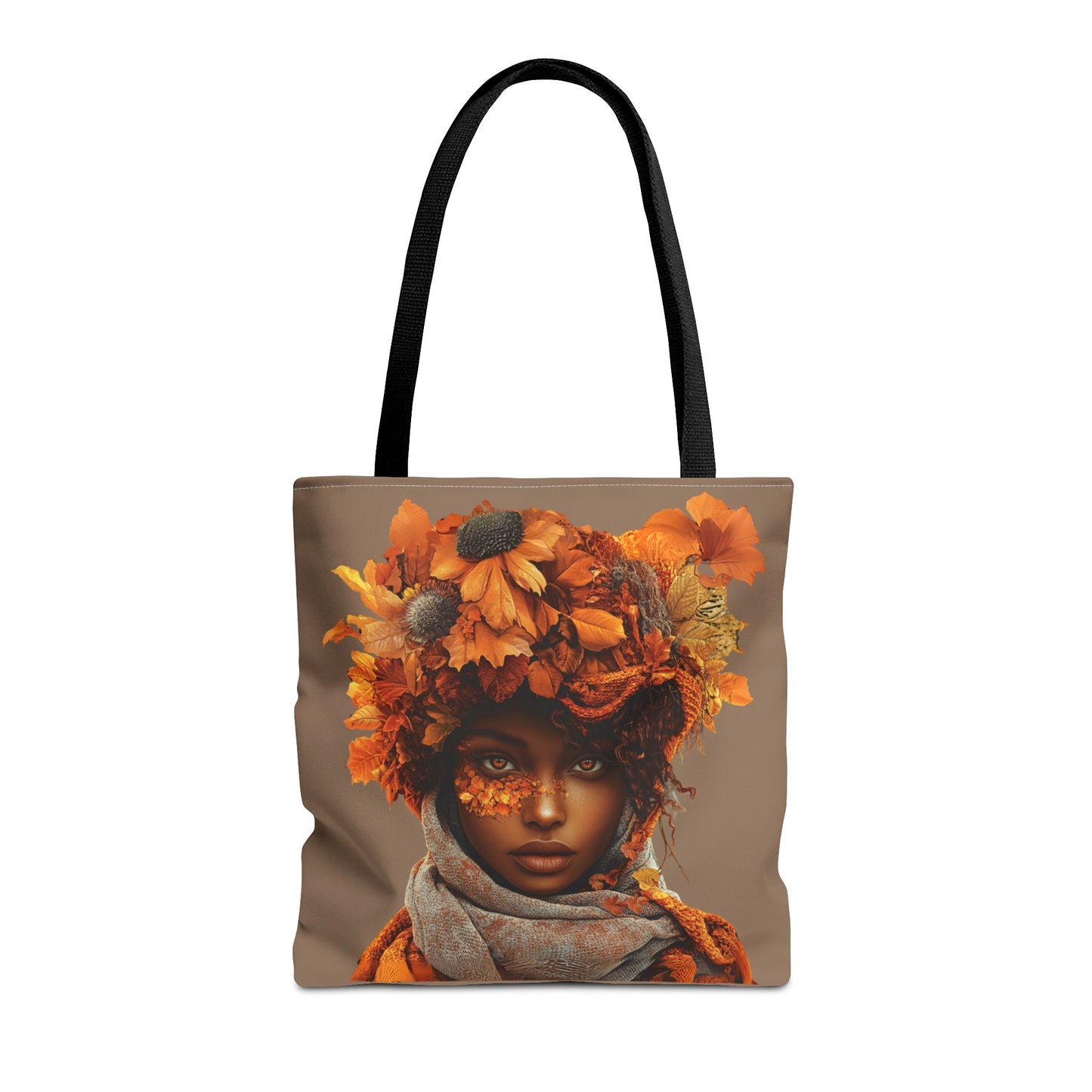 Makayla Fall-Themed Tote Bag (Tan)