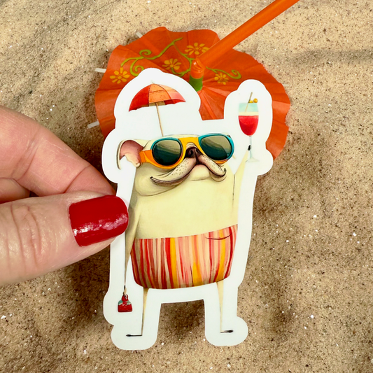 BRUCE 3" Glossy Vinyl Sticker