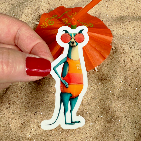 SUNNY 3" Glossy Vinyl Sticker