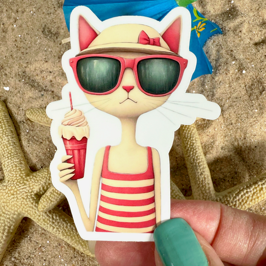 CHERRY 3" Glossy Vinyl Sticker