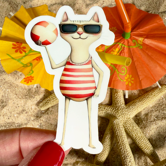 KERRI 3" Glossy Vinyl Sticker