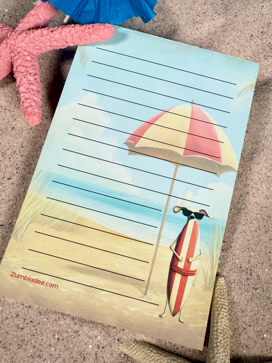 SLIM THE SURFER DOG NOTEPAD