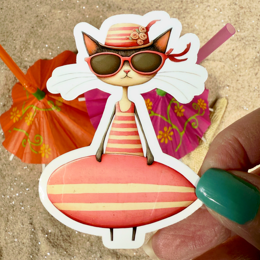 SANDY 3" Glossy Vinyl Sticker