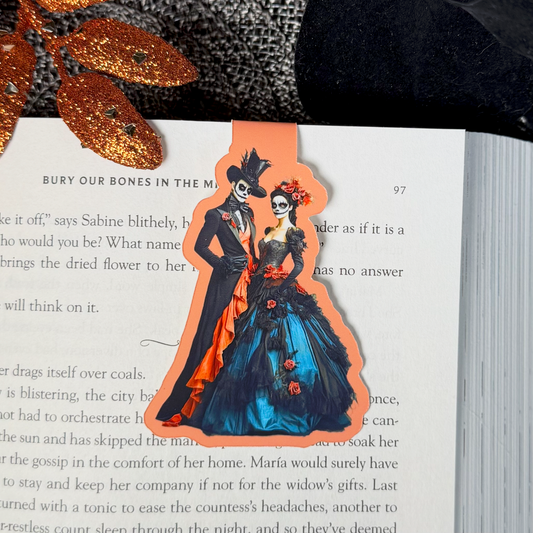 Orion & Salome Halloween Creepy Couple Magnetic Bookmark
