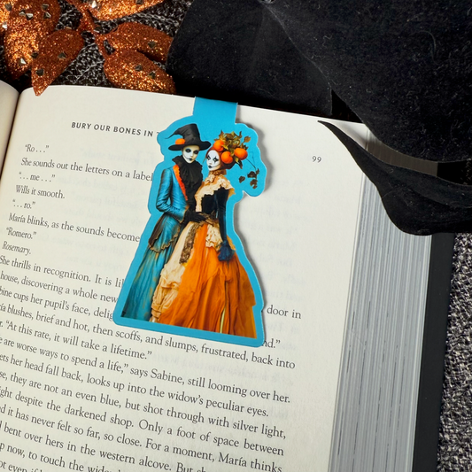 Bellatrix & Caius Halloween Creepy Couple Magnetic Bookmark