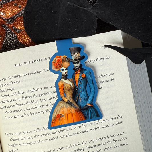 Lilura & Bastian Halloween Creepy Couples Magnetic Bookmark