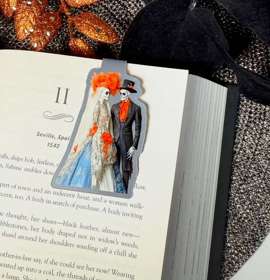 Azura & Octavius Halloween Creepy Couple Magnetic Bookmark