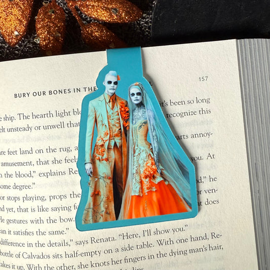 Ligeia & Magnus Halloween Creepy Couple Magnetic Bookmark