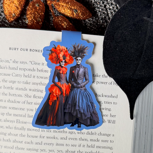 Morgana & Samael Halloween Creepy Couples Magnetic Bookmark