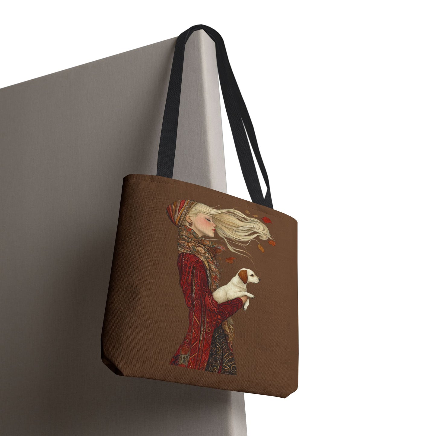 Amelia And Her Dog Tote (Coffee)