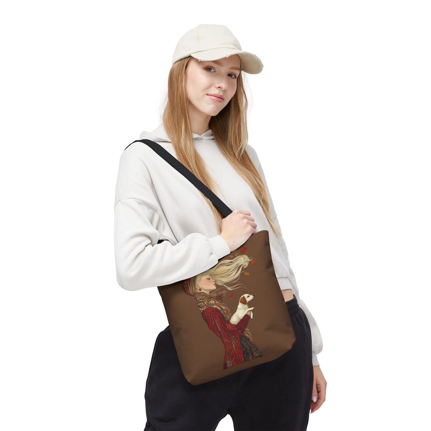 Amelia And Her Dog Tote (Coffee)