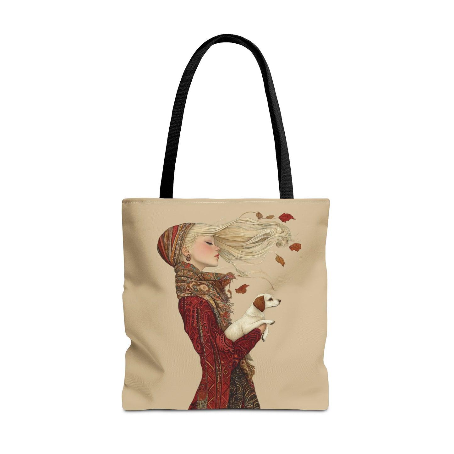 Amelia And Her Dog Tote (Khaki)