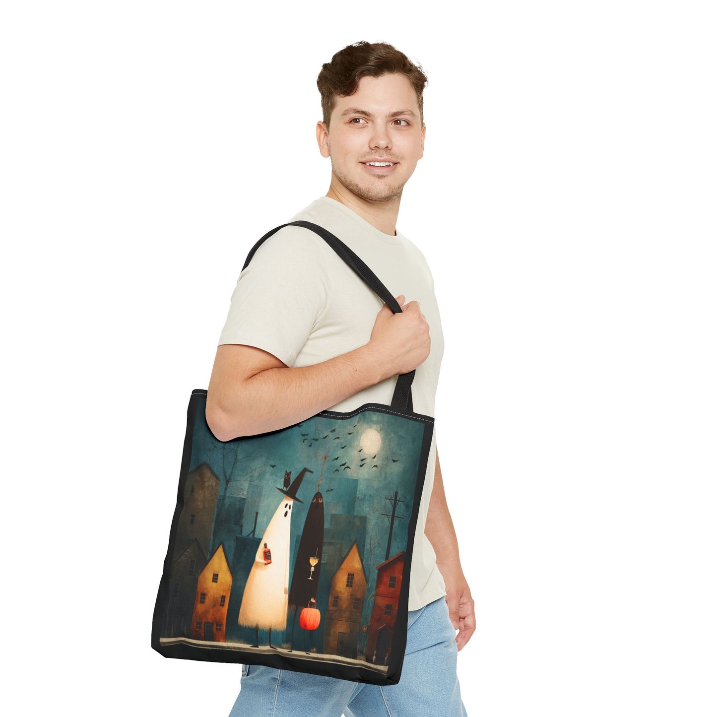 Mrs. & Mrs. Hereafter Halloween Ghost Tote