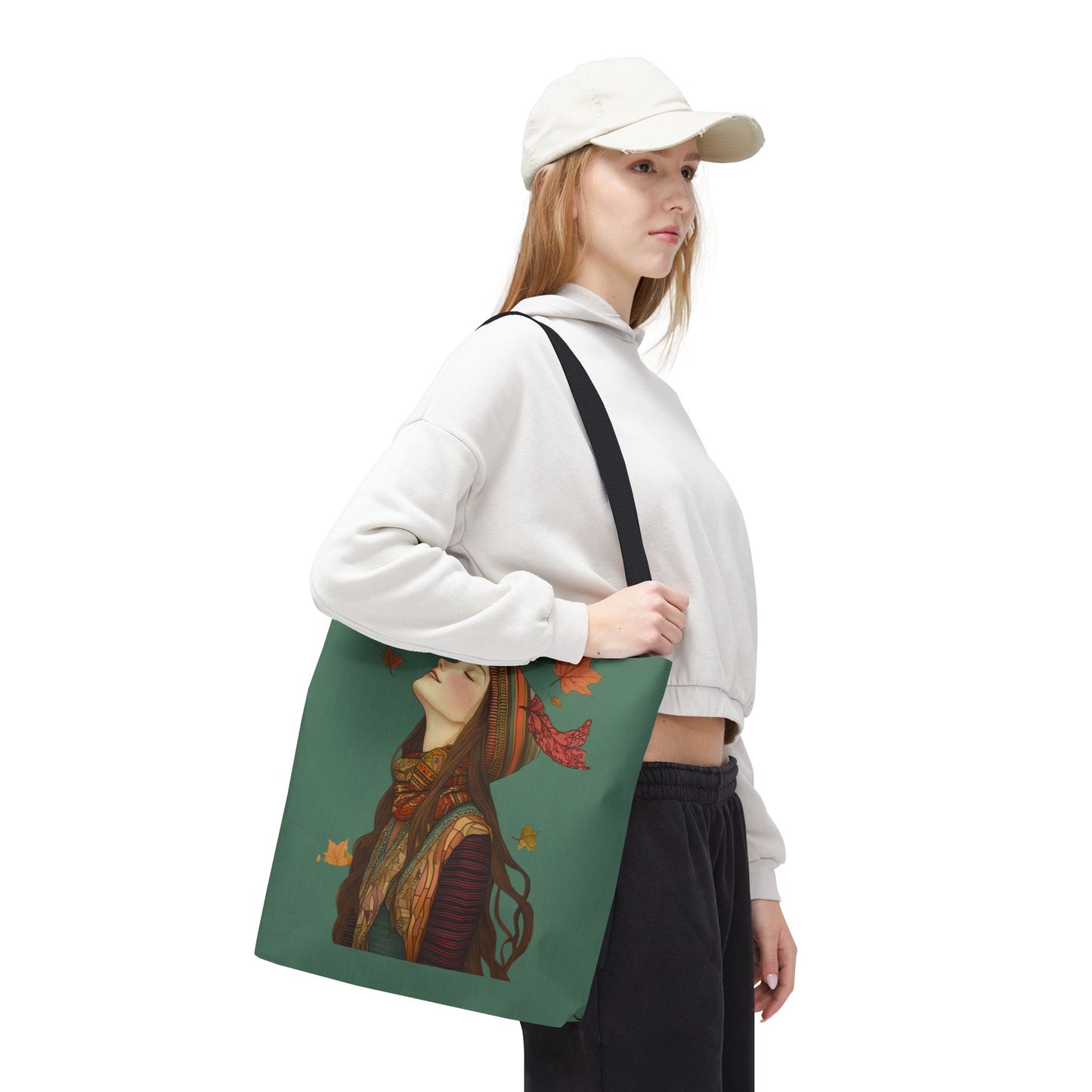 Olivia In The Leaves Tote (Green/Blue)