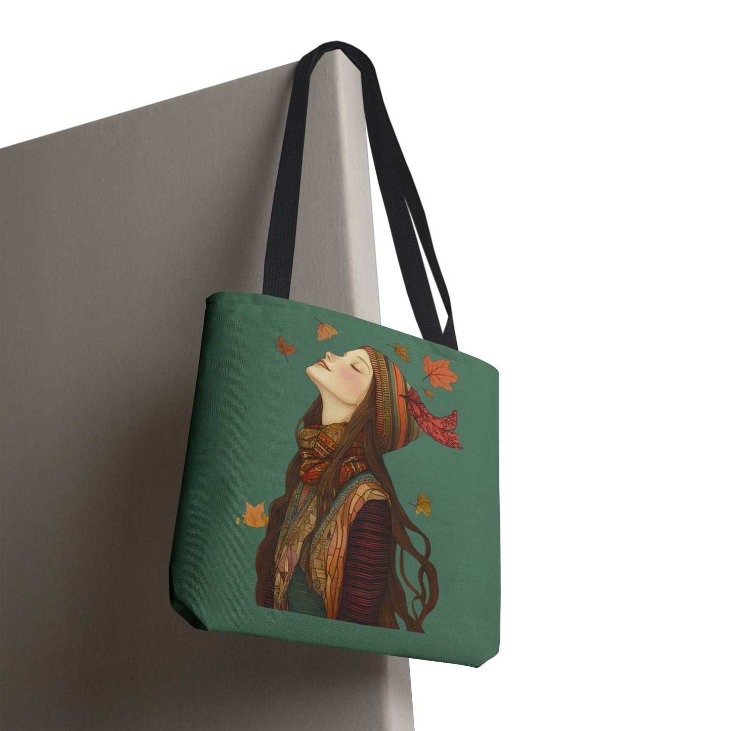 Olivia In The Leaves Tote (Green/Blue)