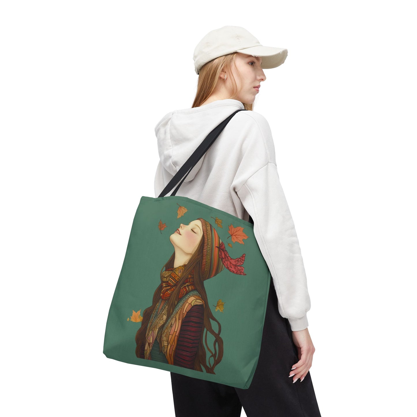 Olivia In The Leaves Tote (Green/Blue)