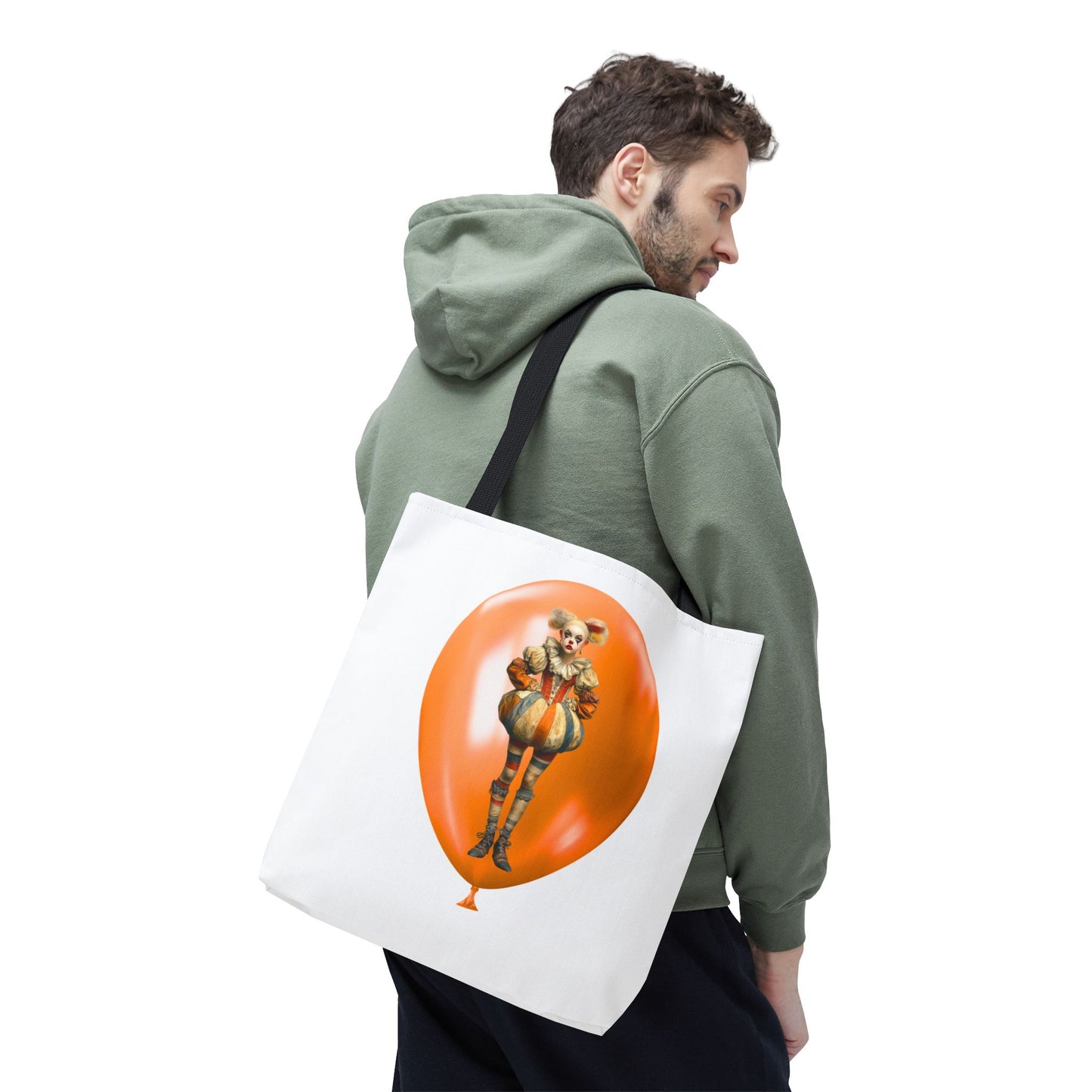 Candy Corn the Clown Halloween Tote Bag