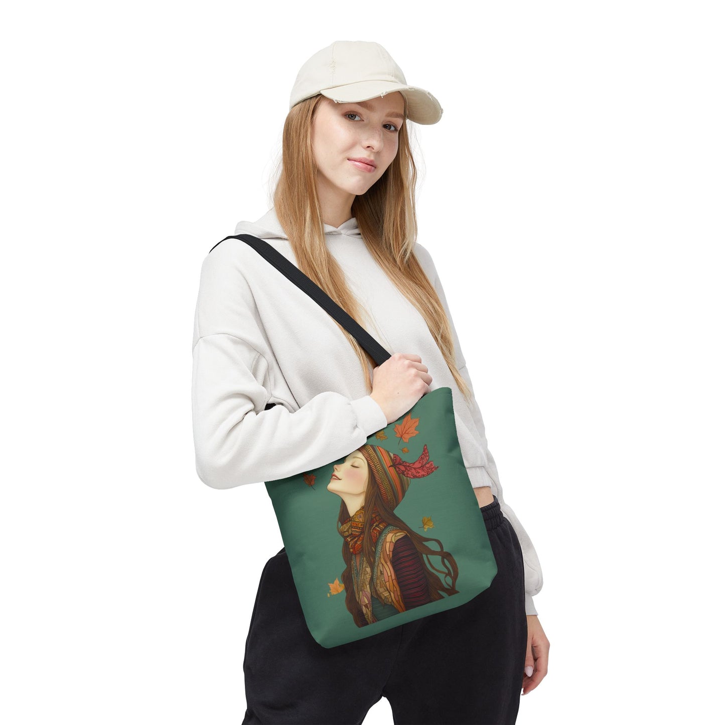 Olivia In The Leaves Tote (Green/Blue)