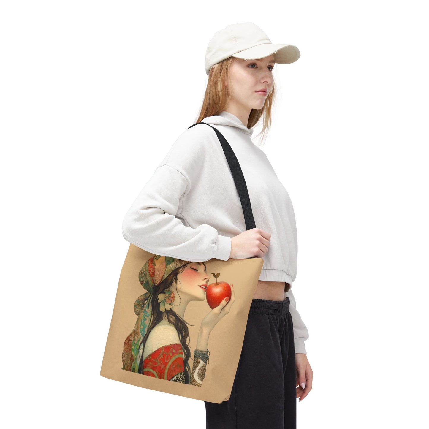 Ally Apple Tote (Light Tan)