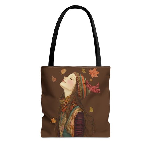 Olivia In The Leaves Tote (Dark Brown)