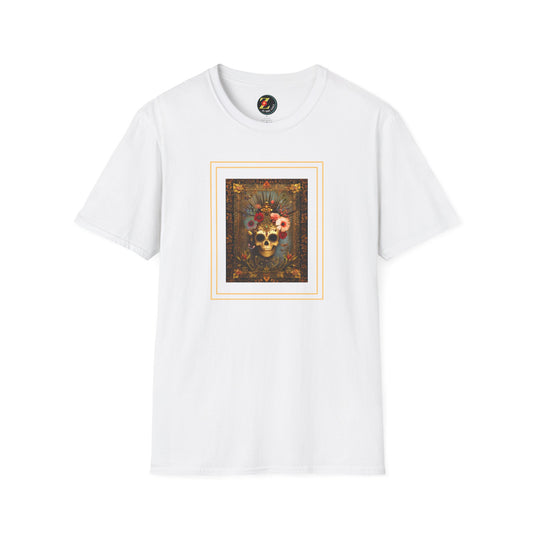 Queen of the Night Skull Art T-Shirt, Halloween/Day of the Dead Artistic Tshirt