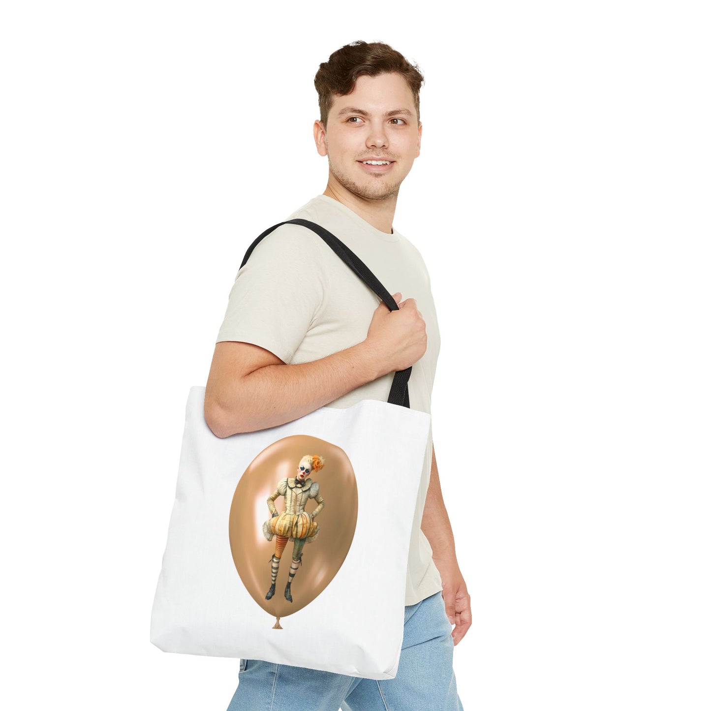 Trixie Tiddly Tuft the Clown Halloween Tote Bag