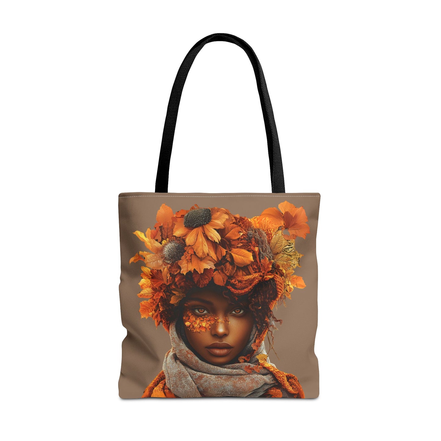 Makayla Fall-Themed Tote Bag (Tan)