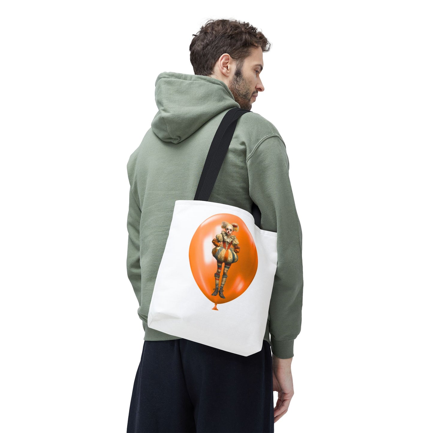 Candy Corn the Clown Halloween Tote Bag