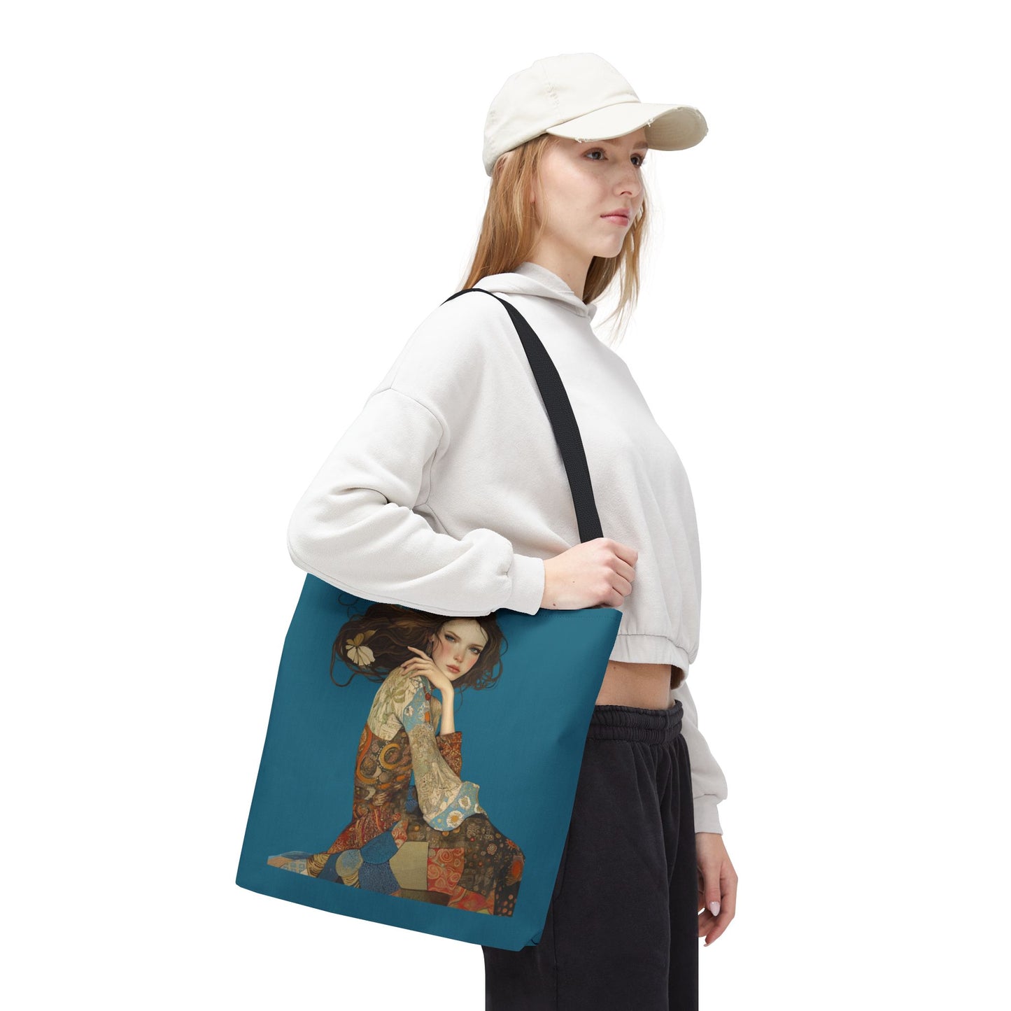 Just Jaclyn Tote (Teal Blue)