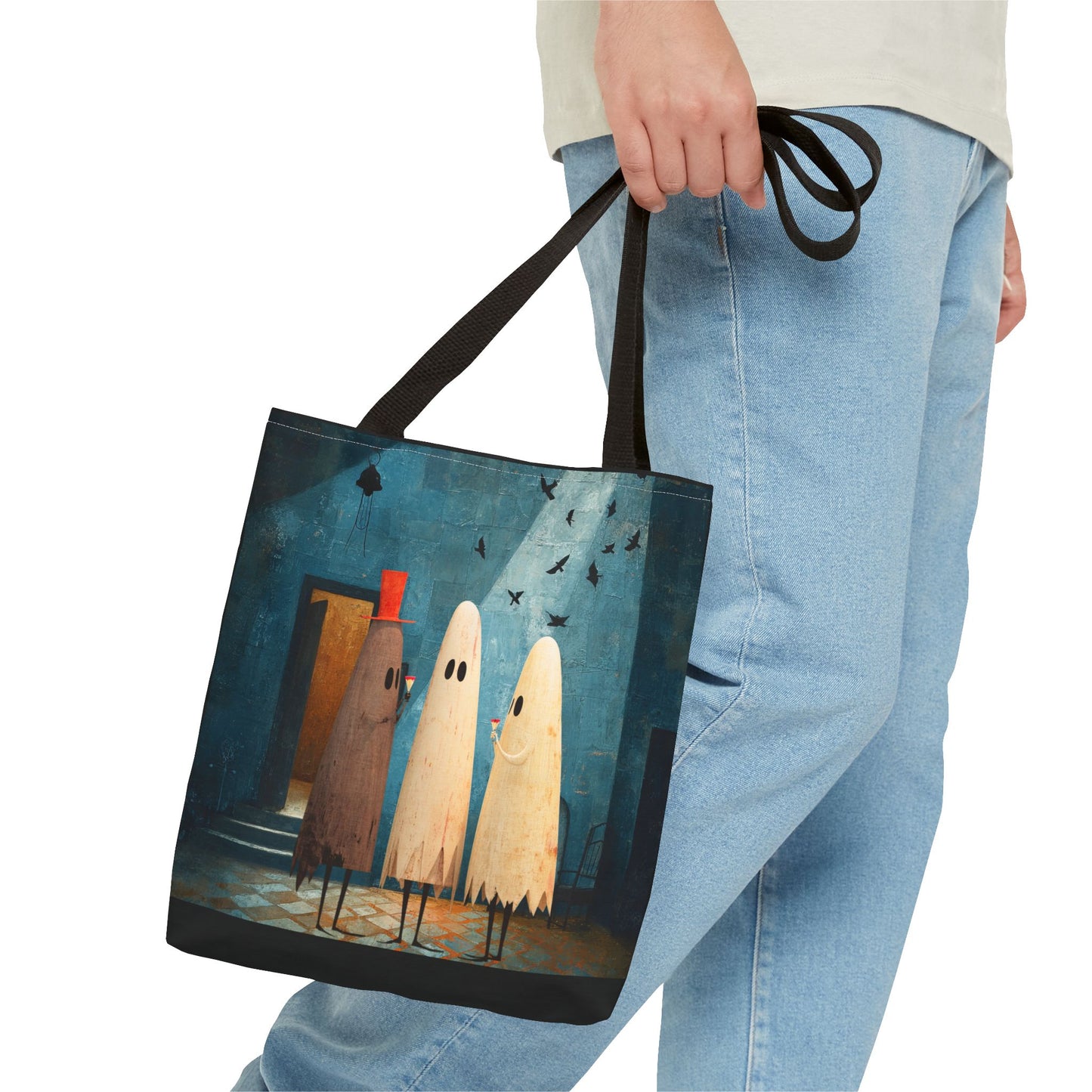 Cheers to the Freaky Weekend Halloween Ghost Tote