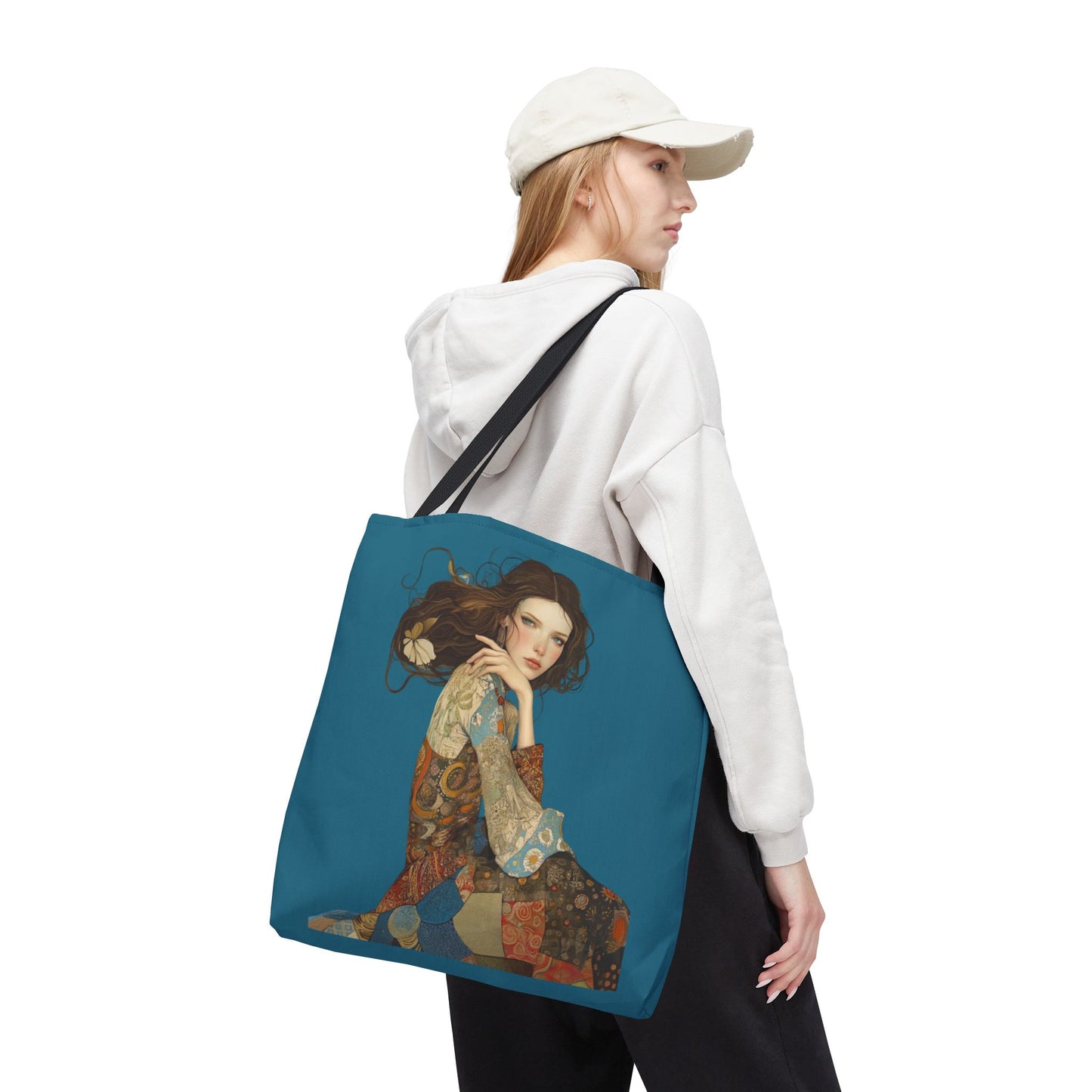 Just Jaclyn Tote (Teal Blue)