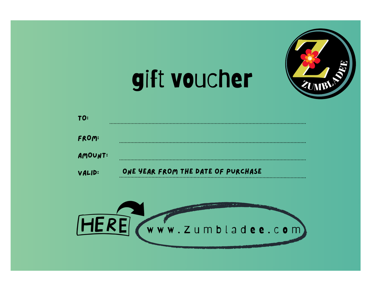 ZUMBLADEE GIFT CARD