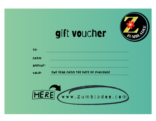 ZUMBLADEE GIFT CARD