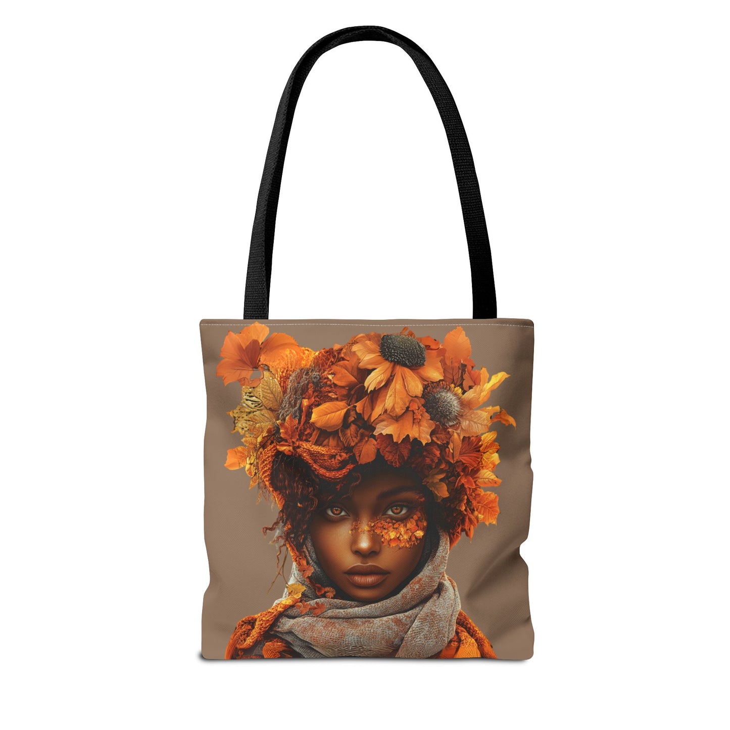 Makayla Fall-Themed Tote Bag (Tan)
