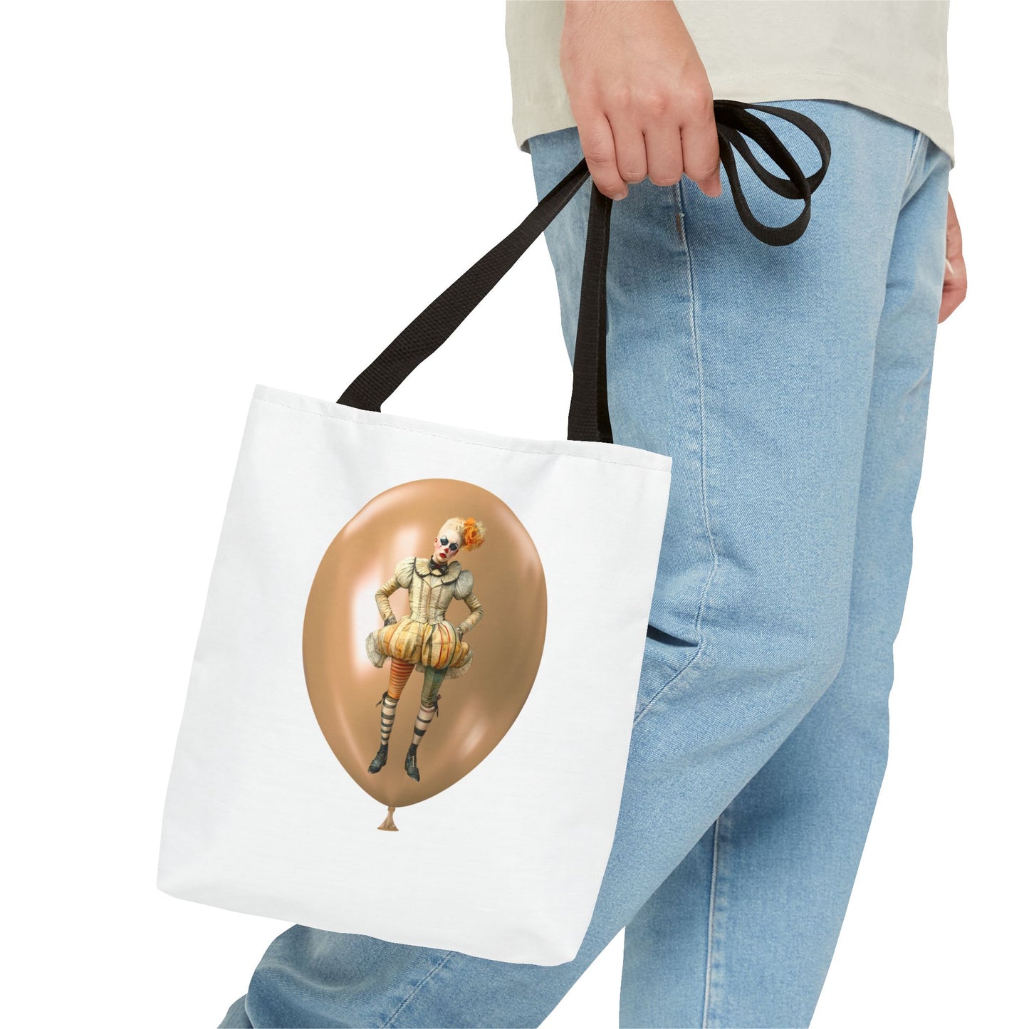 Trixie Tiddly Tuft the Clown Halloween Tote Bag