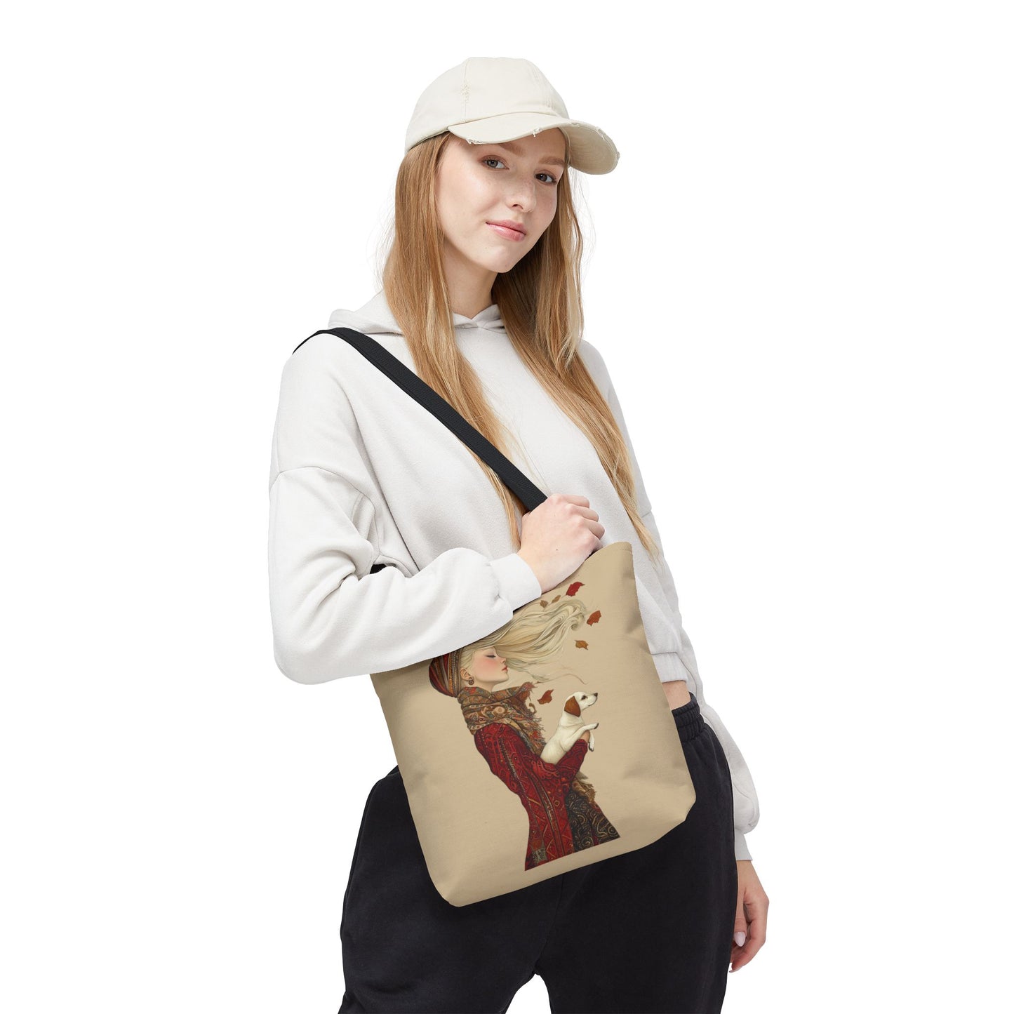 Amelia And Her Dog Tote (Khaki)