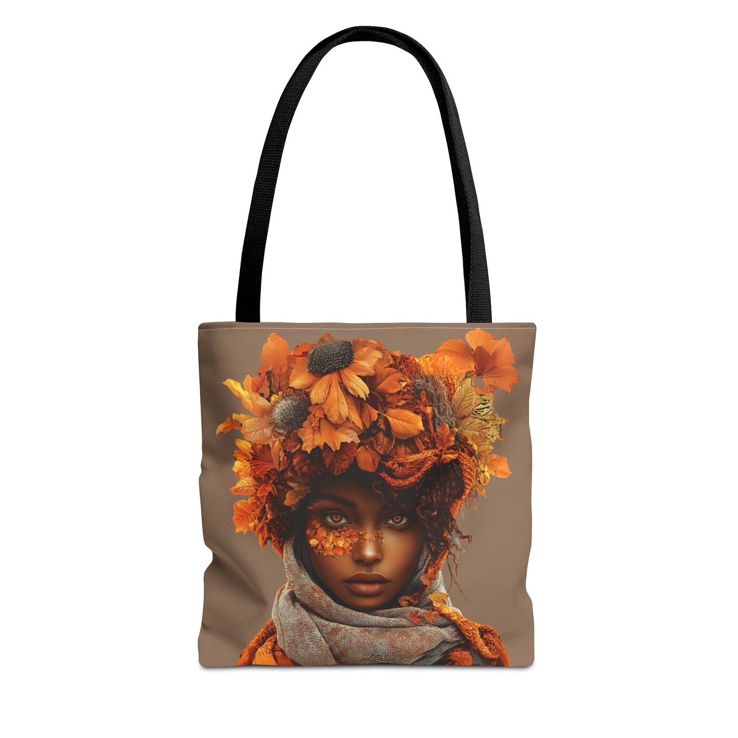 Makayla Fall-Themed Tote Bag (Tan)