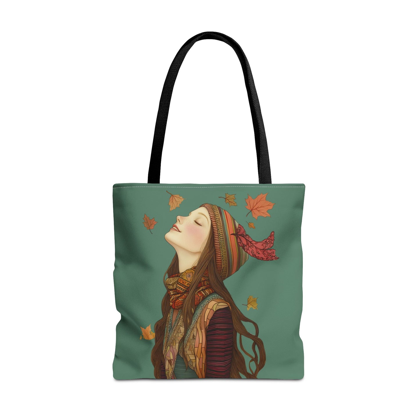 Olivia In The Leaves Tote (Green/Blue)
