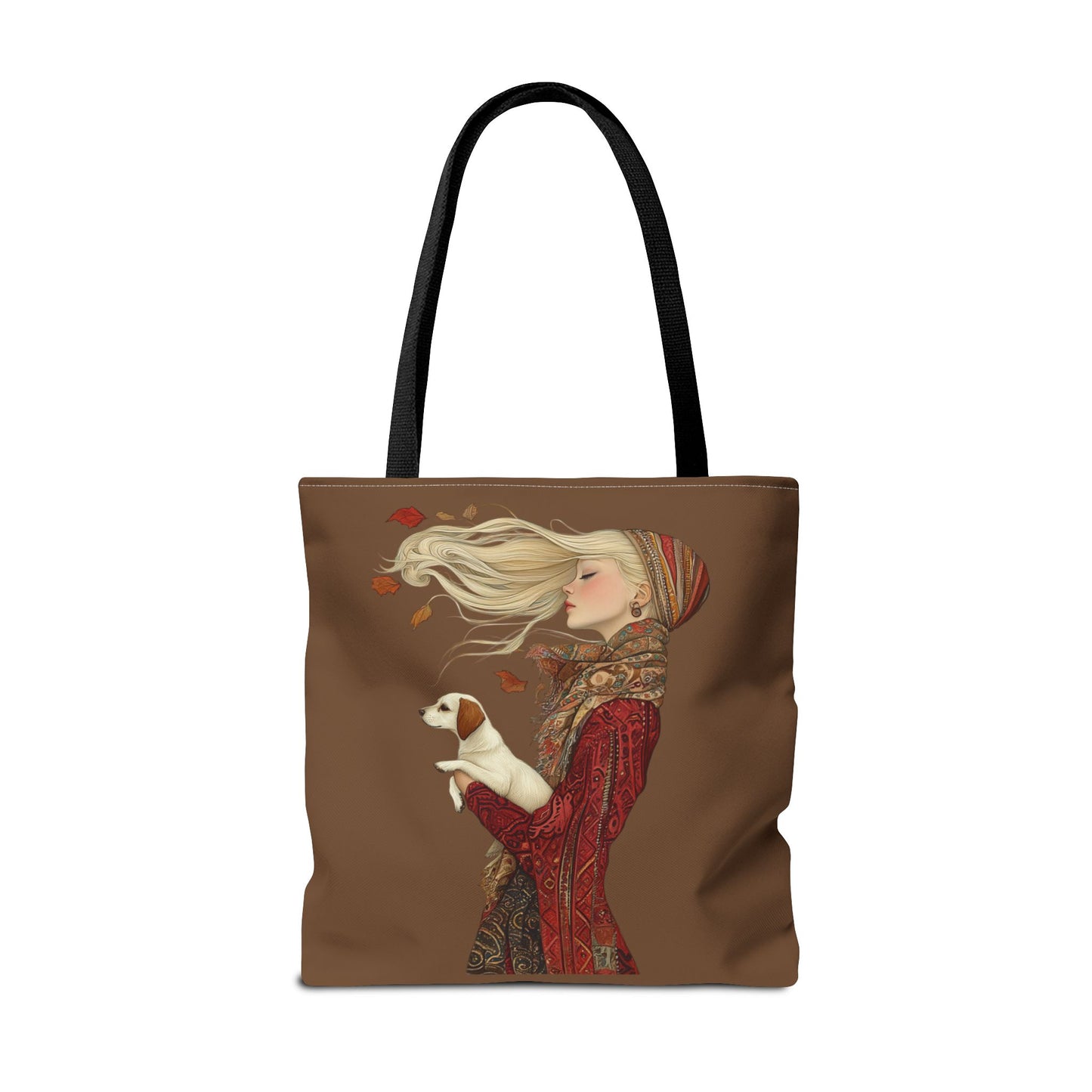 Amelia And Her Dog Tote (Coffee)