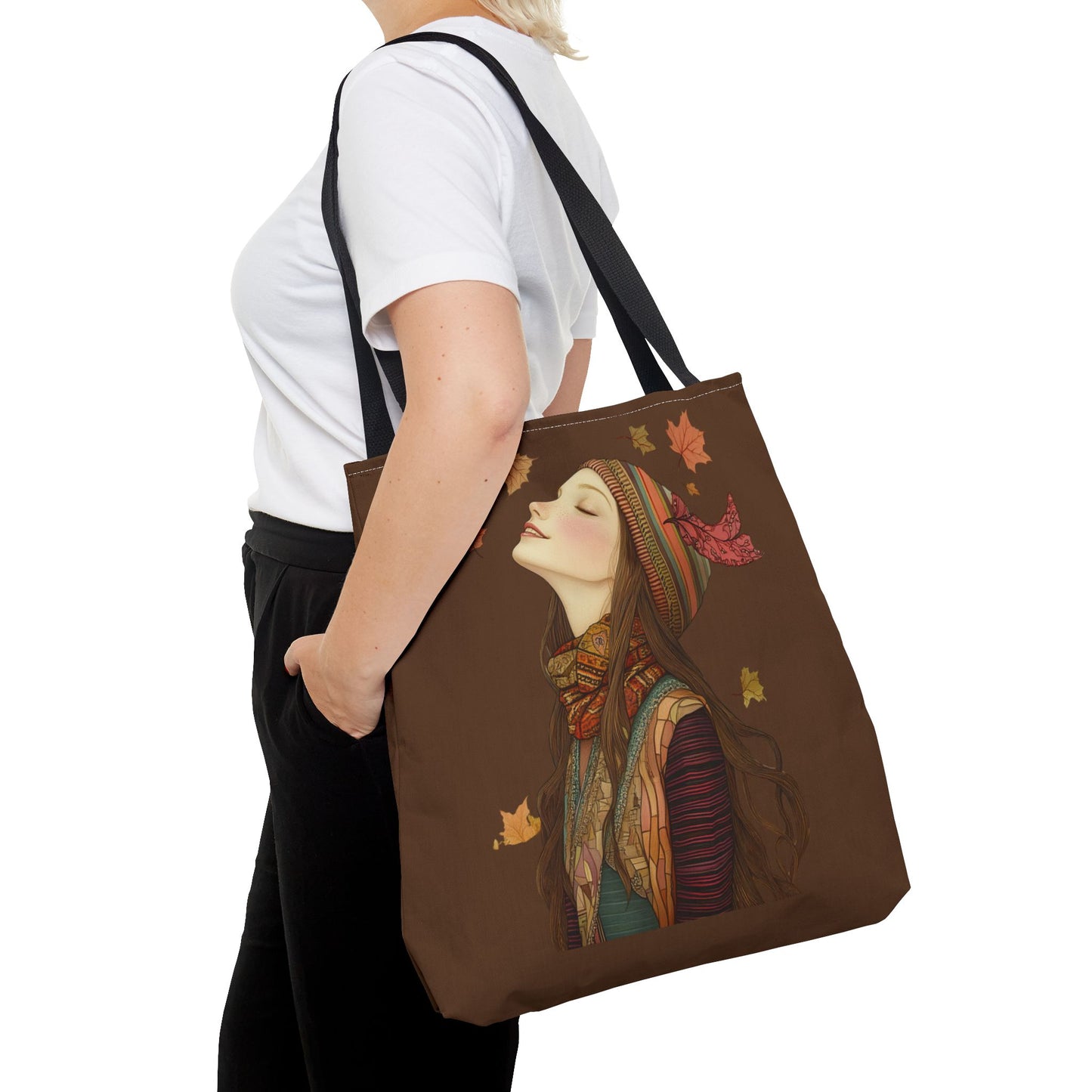 Olivia In The Leaves Tote (Dark Brown)