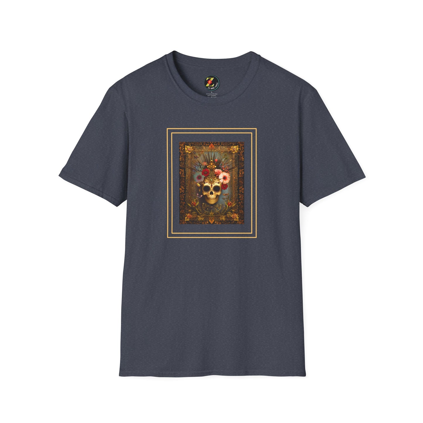 Queen of the Night Skull Art T-Shirt, Halloween/Day of the Dead Artistic Tshirt