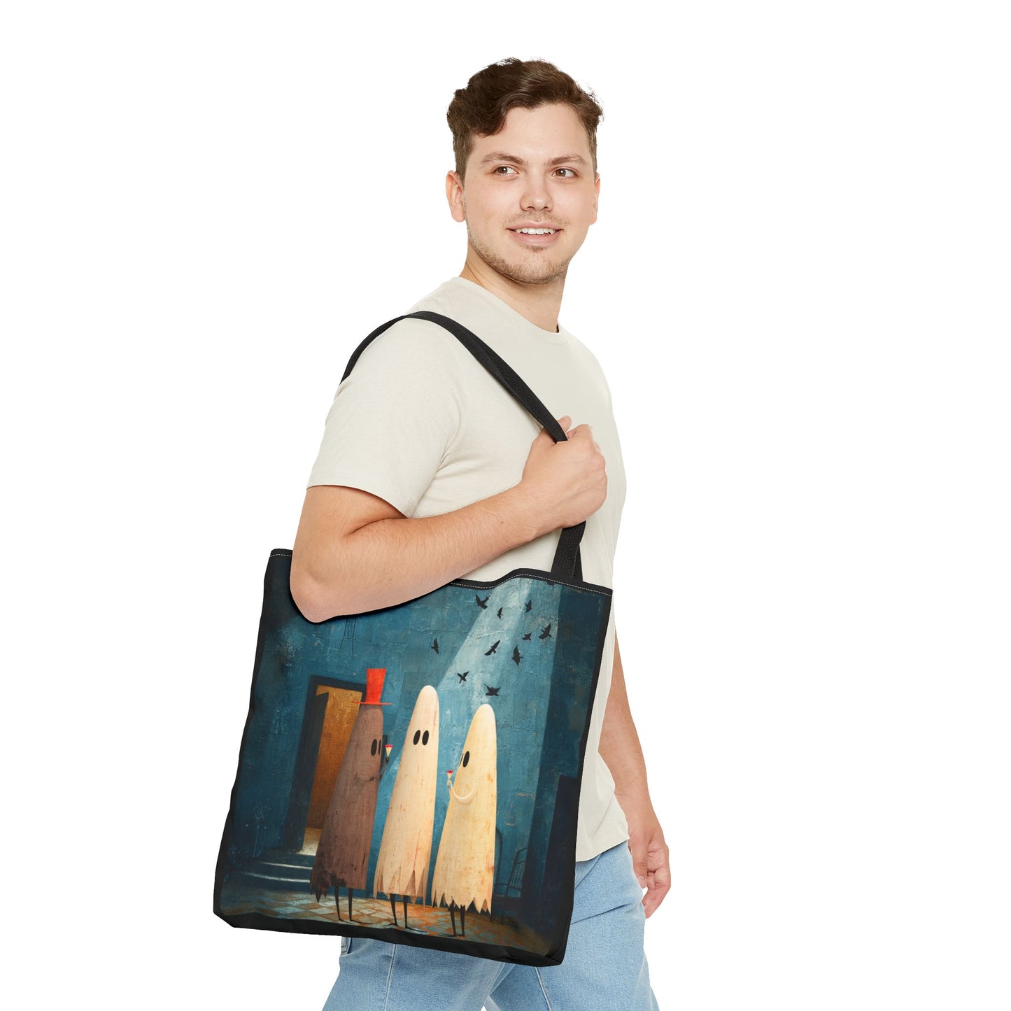 Cheers to the Freaky Weekend Halloween Ghost Tote