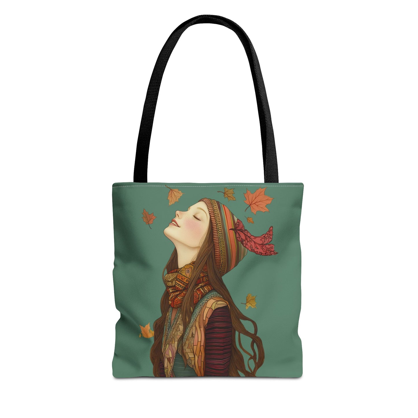 Olivia In The Leaves Tote (Green/Blue)