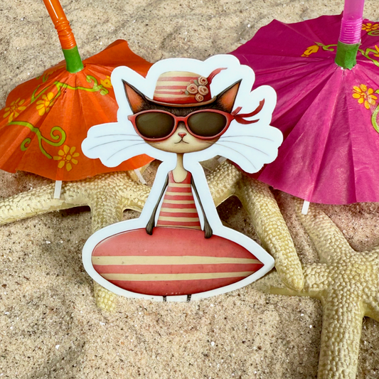 SANDY 3" Glossy Vinyl Sticker