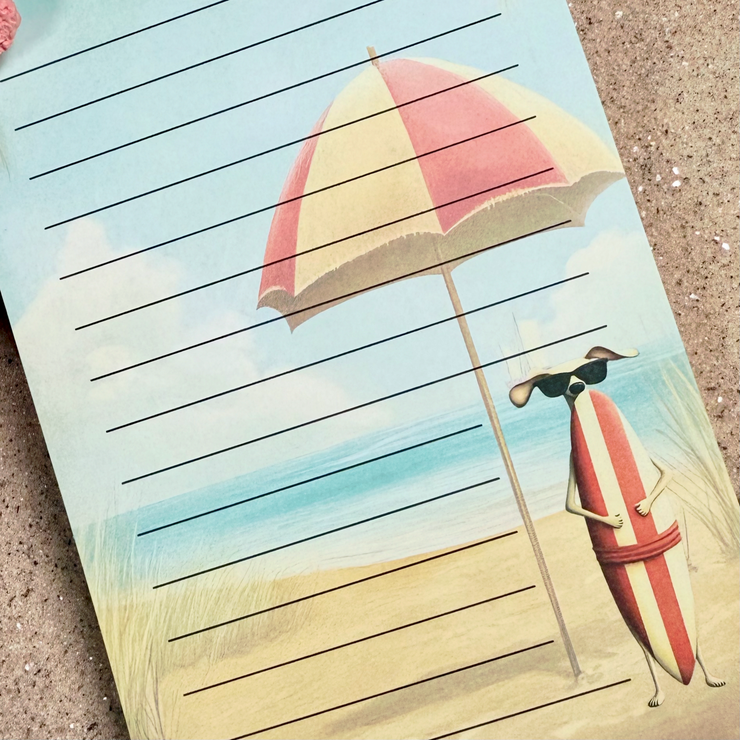 SLIM THE SURFER DOG NOTEPAD