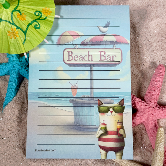 LOUIE AT THE BEACH BAR Notepad