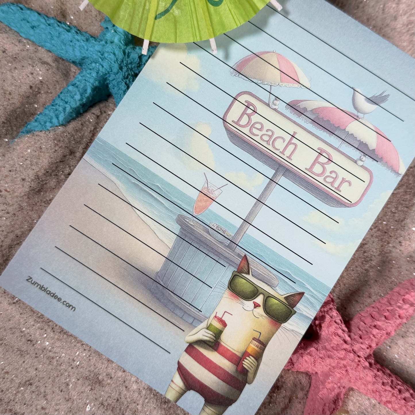 LOUIE AT THE BEACH BAR Notepad